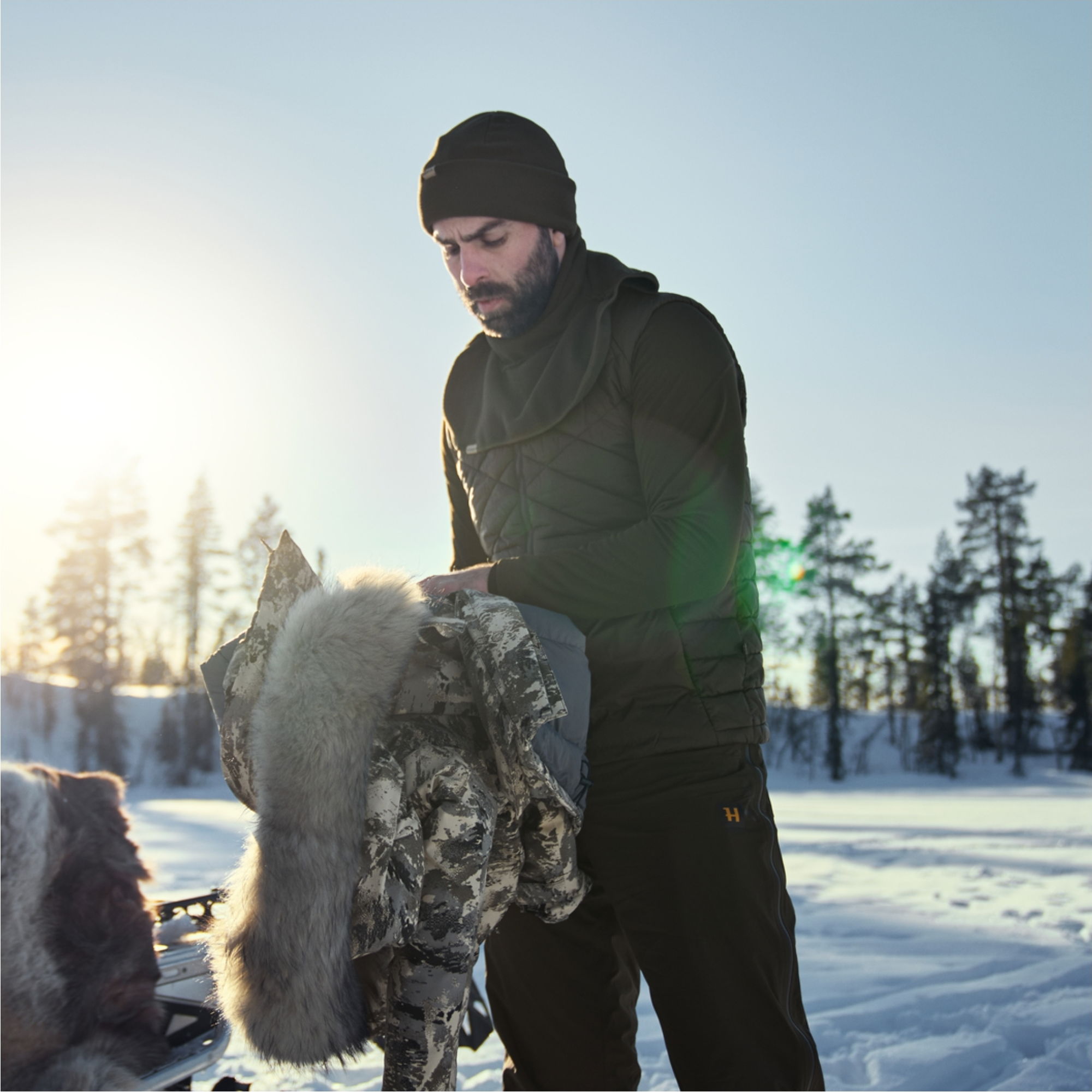 Harkila Willow Green 2024 Trygve Halswärmer 10088 -